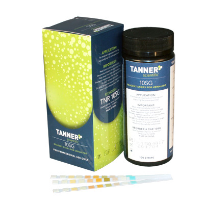 Tanner Scientific 10 Reagent Strips for Urinalysis