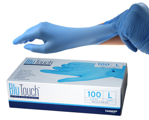 Guanti In Nitrile Blu Myclean® Touch – Senza Polvere, Non Sterili, 100 Pezzi, Uso Alimentare